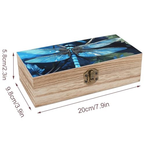 Boîte de rangement en bois libellule pour loisirs créatifs - 3