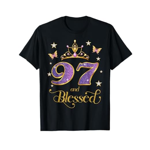 97 y Beato 97 Años Cumpleaños 97 Camiseta