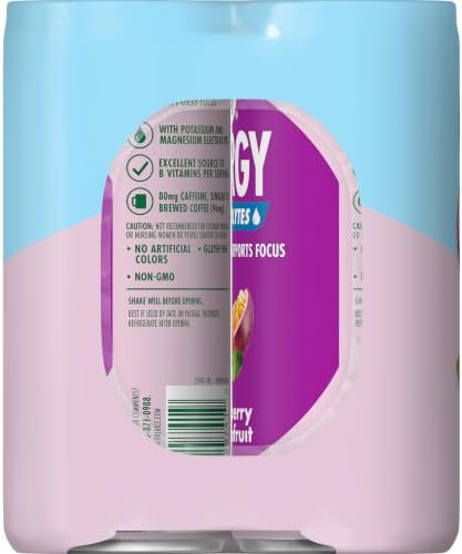 V8 Energy Strawberry Passionfruit Beverage, 6 Count 8 Fl Oz (24 Pack) - 5