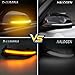 D-Lumina Dynamic LED Side Mirror Sequential Turn Signal Lights Smoked Lens for BMW 1 2 3 4 Series F20 F21 F22 F23 F87 F30 F31 F34 F35 F80 F32 F33 F36 X1 E84 i3, Side Marker Blinkers Mirror Light Lamp