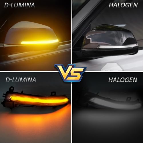 D-Lumina Dynamic LED Side Mirror Sequential Turn Signal Lights Smoked Lens for BMW 1 2 3 4 Series F20 F21 F22 F23 F87 F30 F31 F34 F35 F80 F32 F33 F36 X1 E84 i3, Side Marker Blinkers Mirror Light Lamp by D-Lumina - Image 3