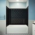 DreamLine QWALL-VS Shower and Tub Backwalls, Black