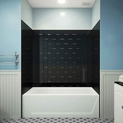 DreamLine QWALL-VS Shower and Tub Backwalls, Black