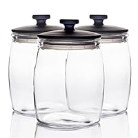 salt&pepper Industry Glass Canisters 14 x 17cm - Set of 3 - Canisters