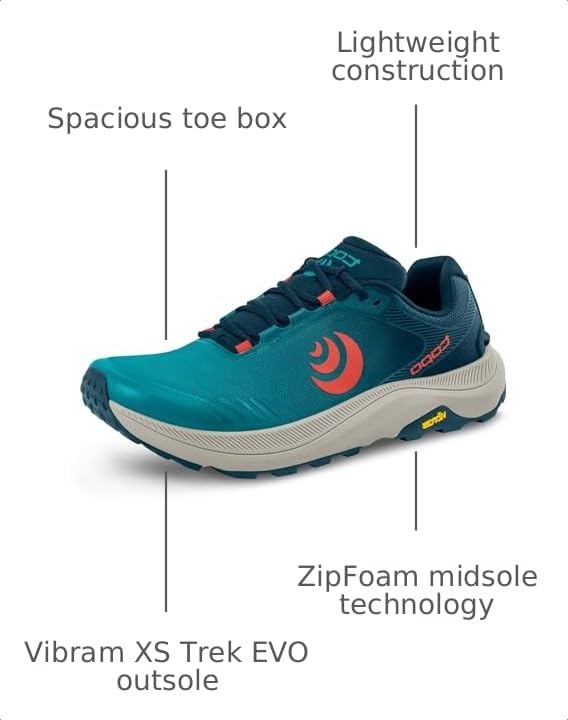 Image of Topo Athletic Men's MT-5 Running Shoes - Comfortable Lightweight Cushioned Durable 5MM Drop Laced Trail Running Shoes