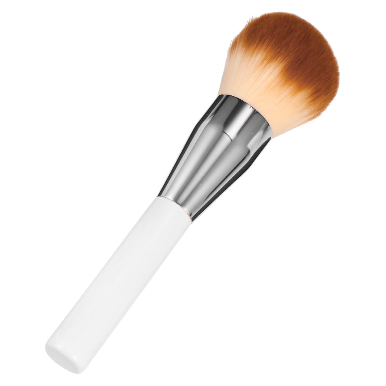 Makeup Foundation Brush and Blush Powder Brush White Fluffy High-density Bristles Soft Cosmetics for Women’s Face and Blending Liquid Cream Powder