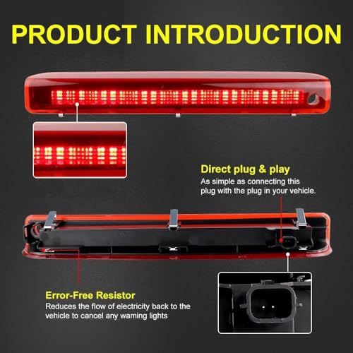 Feu stop arrière à LED rouge Canbus Megane 3 - 5