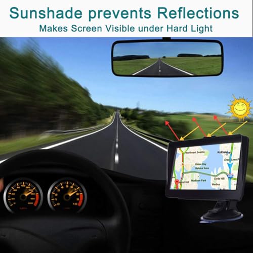 MRSXWPY 7-Inch HD Touchscreen GPS Navigator for Car, Truck & RV with 2025 Maps (Free Lifetime Updates), Voice Turn-by-Turn Guidance, Speed & Red Light Camera Alerts, Custom Truck Routing - Thumbnail 4