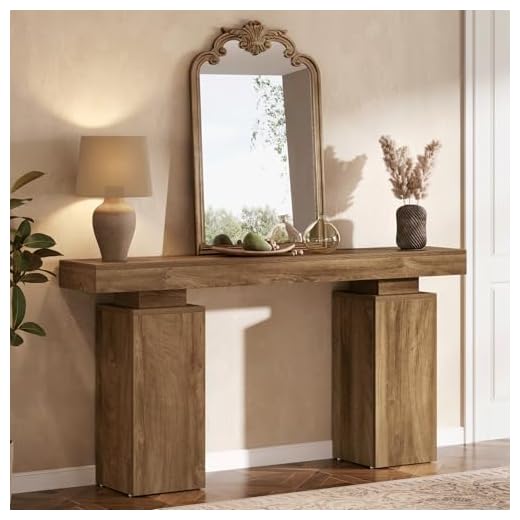 Tribesigns 63-Inch Farmhouse Console Table