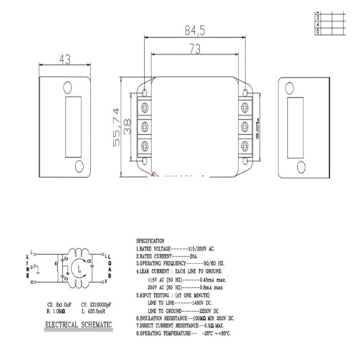Purificateur de puissance triphasé AC 220V contre interférences