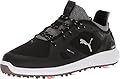 PUMA Golf Men's Ignite Pwradapt Golf Shoe, Black/Black, 8 Medium US