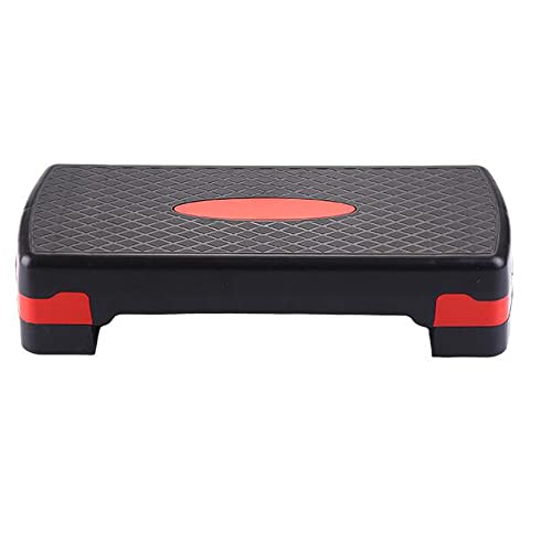 LTLCLZ Bodenfitness Aerobic Step Cardio Yoga Pedal Stepper Fitnessstudio Training Yoga Fitness Aerobic Stiefausrüstung,Rot