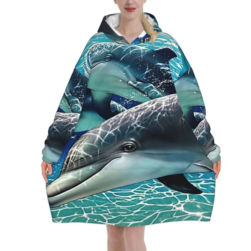 Couverture à capuche dauphin pour des soirées d'hiver cocooning au chaud