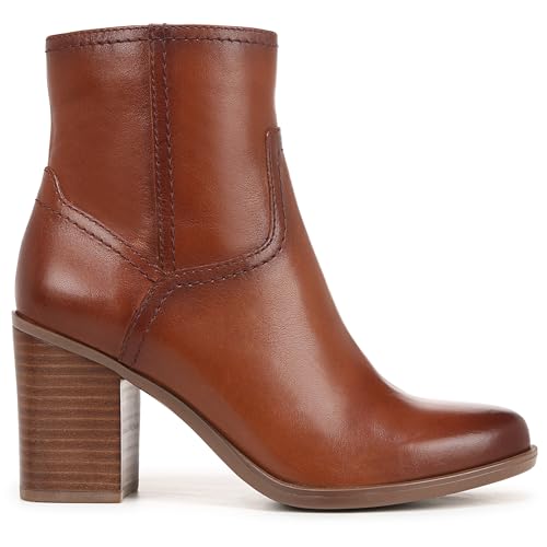 Naturalizer Womens Kalina Bootie Fashion Ankle Boot Cider Spice Brown Leather 7 WW by Naturalizer - Image 3