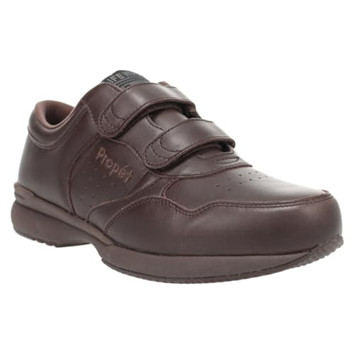 Propet Mens Life Walker Strap Walking Walking Sneakers Shoes - Brown2