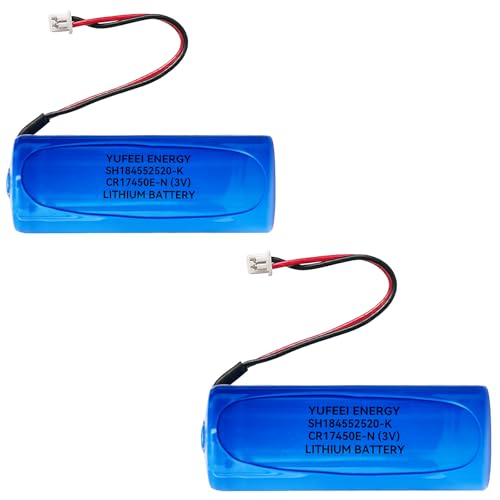 YUFEEI【2個セット】SH184552520-K CR17450E-N(3V) 対応 大容量リチウム電池1個セット 住宅火災警報器交換用電池、SHJ9025455/SHJ9044455K/SH18455等対応バッテリー
