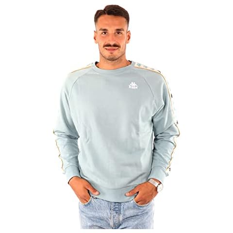 Kappa Vomiso 222 Banda Sweatshirt L, Azul Oscuro, Negro Y Blanco Cover