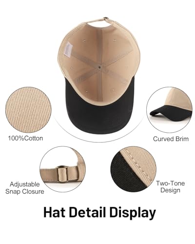 Image of XXL Baseball Cap For Big Heads, Soft Crown Washed Dad Hat, Oversized Denim Cap For Men Women Golf, Travel, Daily Wear