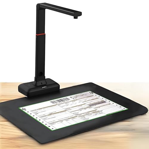 SHENGSHIYU Large Format Book Scanner,Capture Size A2,23MP High Resolution,Auto-Flatten & Fingerprint Removal Technologies,Adjustable Height,90° Rotatable & Foldable,Multi-Language Ocr,Run on Windows