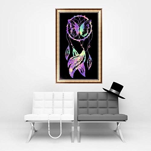 VEGCOO 2 Pack 5D Diamond Painting Kit, DIY Diamond Painting Full Kits Art Full Drill Set for Adults or Kids, Home Wall Decor (Dreamcatcher)