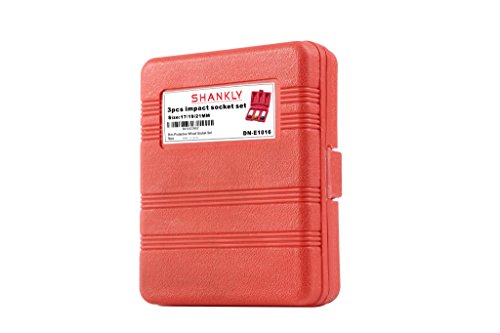 Lug Nut Socket Set, Professional-Grade, Manufactured Using Quality Chromoly Steel, 5-Piece Thin Wall Socket Set 1/2 Inch Impact Socket Set Durable Stripped Lug Nut Remover By Shankly #TOP1