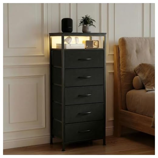 Sweetcrispy Nightstand with USB Charging