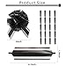 SZXFUWEI Pull Bows for Gift Wrapping: 8 PCS 6-Inch Waterproof Black Bows - Reusable Birthday Ribbon Bow for Wrapping Boxes & Decorative Accents