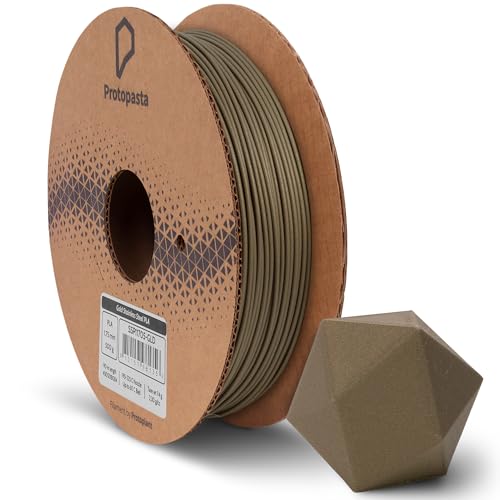Protopasta Gold Stainless Steel Filled PLA 3D Printer Filament | ProtoPlant Metal-Filled PLA Printer Filament | 60% Stee