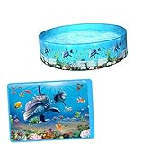 Mini piscina gonfiabile: gonfiabile è l'oggetto cui i tuoi bisogno per combattere caldo estivo, giocattolo da piscina con vasca da bagno a forma orologio