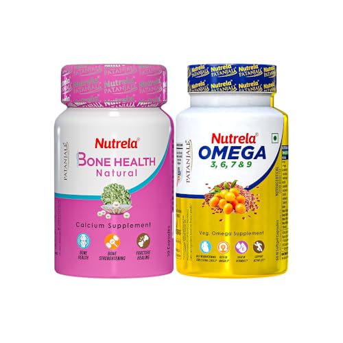 Image of Nutrela Combo Bone health & Omega 3 Capsule