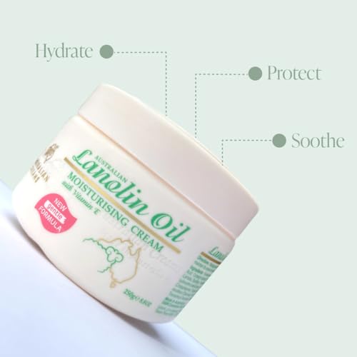 Lanolin Cream Moisturiser for Dry Cracked Skin, 250 g (Pack of 1) - Image 4