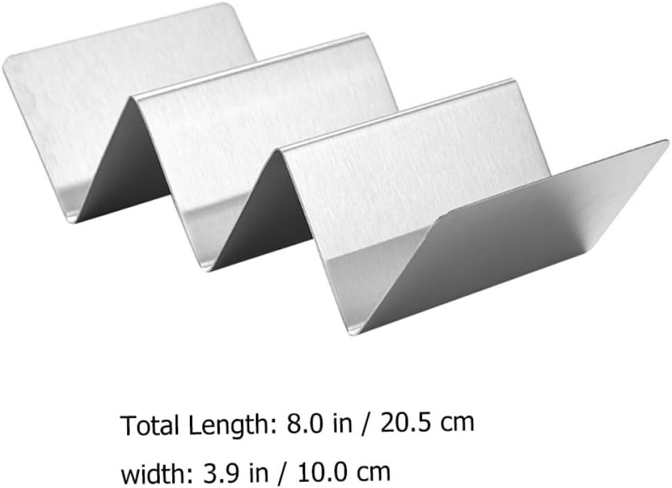 Stainless Steel Taco Holder Stand, 2 Pieces for Family Gatherings