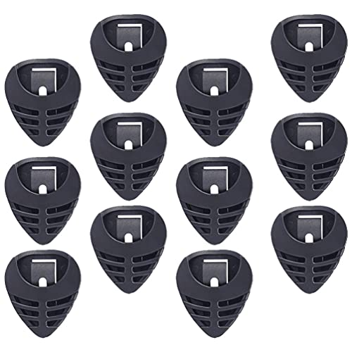ARTIBETTER 50Pcs Palhetas Titular Caixas de Plástico Auto- Adesivo Saco de Guitarra Picaretas Plectr