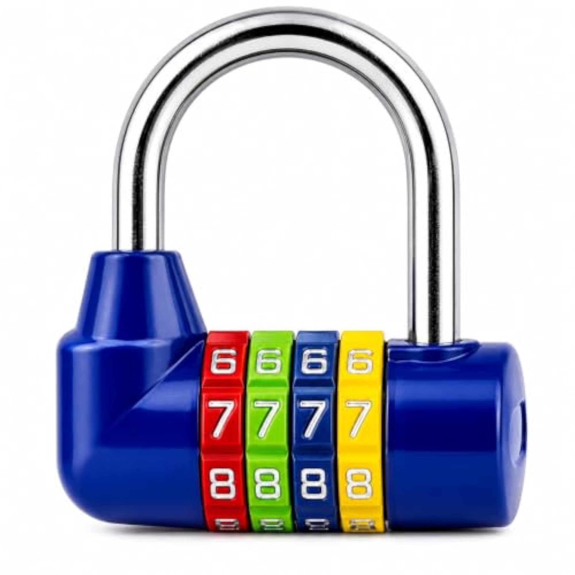 Waterproof 4-Digit Combination Padlock, Keyless Number Lock