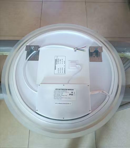Miroir de salle de bain design rond LED Ø 50 cm haut de gamme - 4