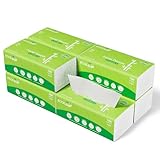 ECOLipak 100% Sustainable Facial Tissues, Soft Pack 8 Packs, 1200 Sheets Total – 3-Ply Ultra Soft & Strong, Hypoallergenic, Travel Size for Car, Home, Office