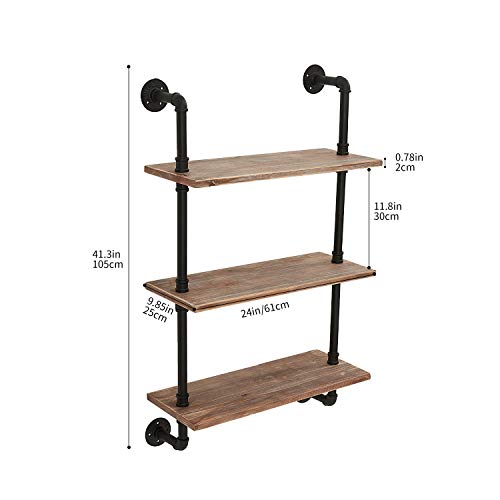 Rogmars 3 Tier Pipe Shelves And 2 Tier White Bathroom Pipe Shelves With Towel Bar #TOP2