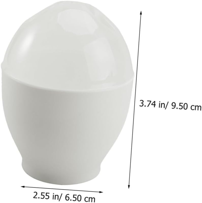 Quick Poached Eggs Maker 10pcs Microwave Oven Egg Cups Easy Storage for Breakfast