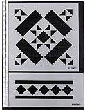 Chelsea Vittoriano Tegola Stampo e Gratis Bordo - Dipinto per Arte Artigianato Decorazione - Riutilizzabile Stencil Fatto da Lavabile Plastica - Pittura Design su Pareti,Tessuto,Arredamento