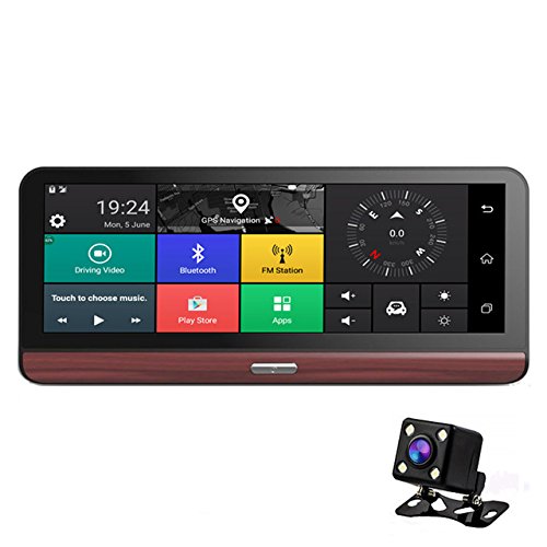7 inch Car DVR + Rear View Mirror + Android System Touch Screen Dual