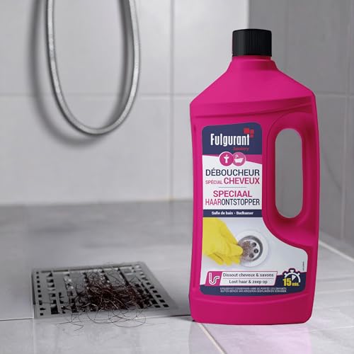 Fulgurant Déboucheur pour Cheveux - Action Rapide - Salle de Bain & Douches - 800 ml
Fulgurant Déboucheur Spécial Cheveu