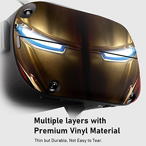 VR Headset and Controller Skin for Oculus Quest, Vinyl Decal Skin Stickers for Oculus Quest VR Headset and Controller, Virtual Reality Protective Accessories - Iron Eye