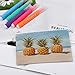 RLDOBOFE Ocean Beach Pineapples Coin Purse Small Cash Coin Purse Pouch Mini Canvas Change Purse with Zipper Cute Coin Pouch Fashion Coin Wallet Slim Cash Change Wallet for Cards Keys Lipsticks