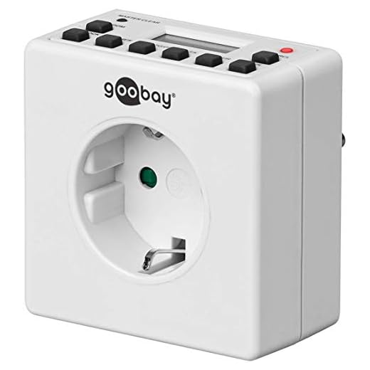 Goobay 93256 digital timer inomhus – tyst – programmerbar – kontinuerlig drift möjlig – 10 växelprogram – backup batteri för 4 dagar – diskret design