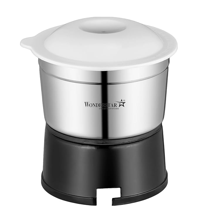 Wonder Star Mixer Grinder Chutney Jar, 400ml, Stainless Steel, 6 Teeth Coupler, for Bajaj, Maharaja, Pigeon, Crompton and More-image-38