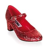 Funtasma by Pleaser Women's Schoolgirl-50 Mary Jane,Red Glitter,7 M US