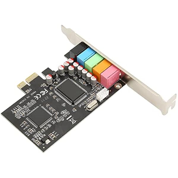 Generic Karta Dźwiękowa PCIE 5.1 surround dla Portu PCIE 6-kanałowa Karta Dźwiękowa do Rozrywki do Kina Domowego, Gier Komputerowych i Słuchania Muzyki 24 Bity 48 KHz