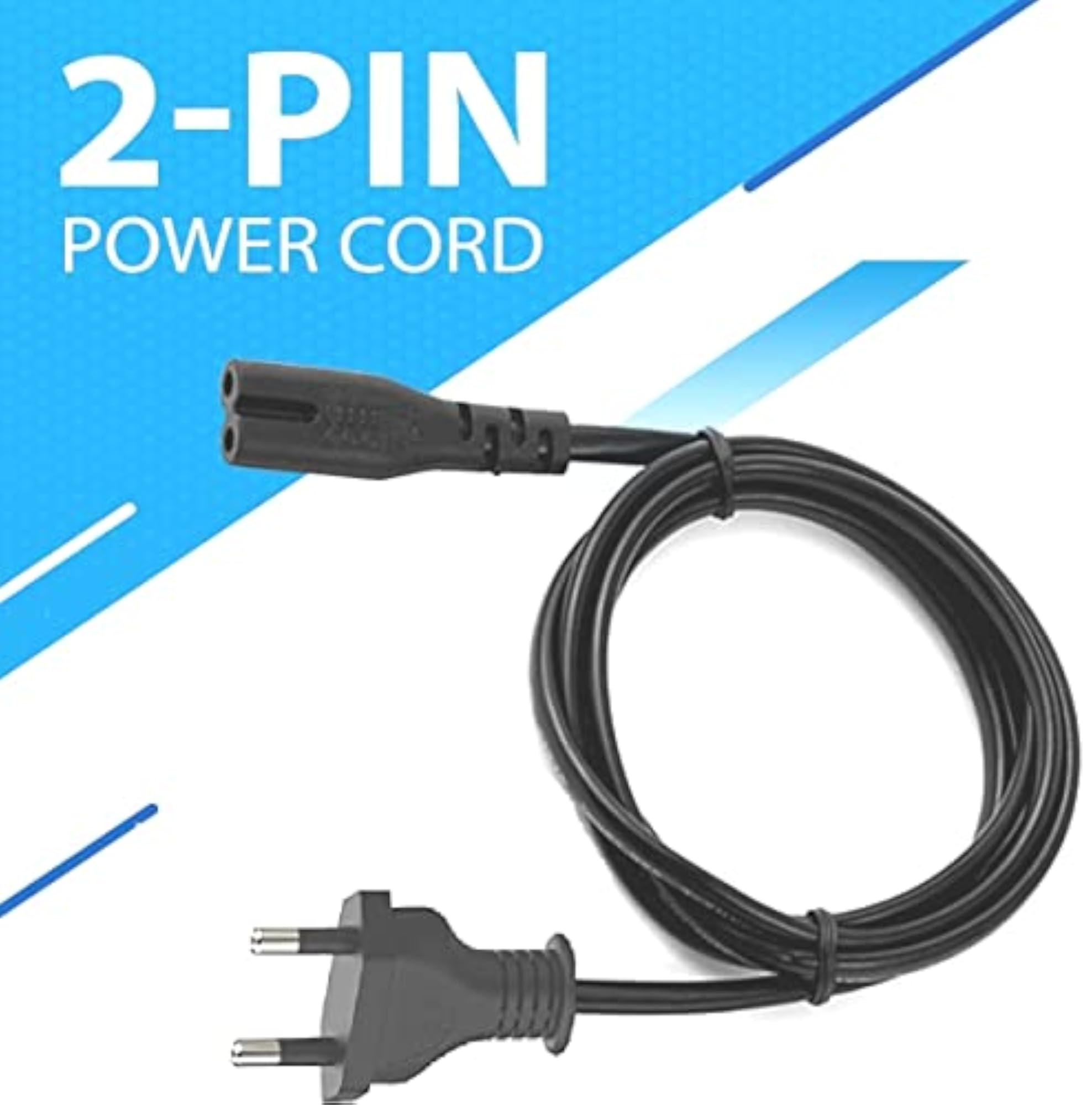 Universal Replacement AC Power Cord Cable for LED TV, Printer, Laptop