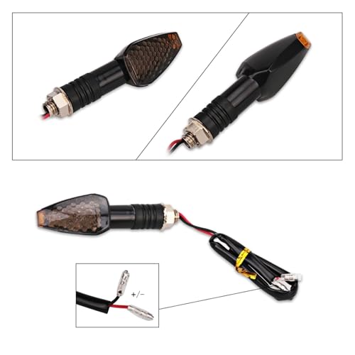 Intermitentes universales para Motocicleta luz ámbar 4 uds 3