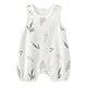 gurcooc Baby Jungen Mädchen Strampler ärmellos Bodysuit Floral Sommer Jumpsuit Onesie Outfit Set, 3-18 Monate